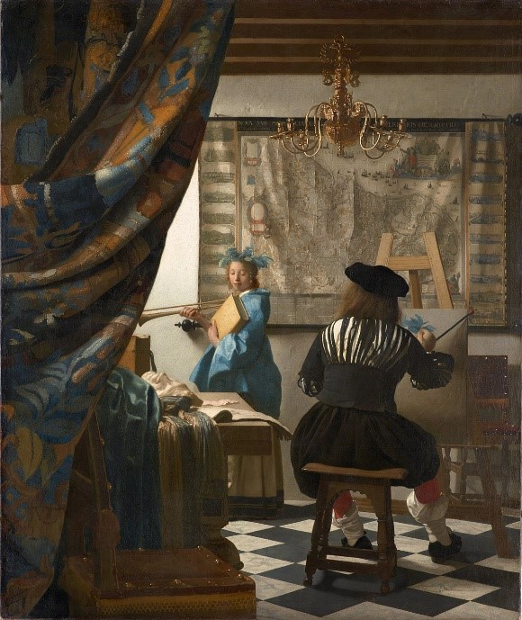 Jan Vermeer, Alegoria malarstwa, 1662-1665 rok-barok